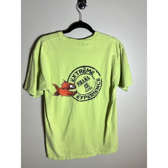 Pirana Joe's Alaska Extreme Experience TShirt Men's Light Green Size Medium - Picture 9 of 15